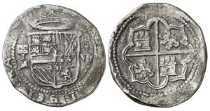 s/d. Felipe II. Segovia. IM. 8 reales. (Cal. ... 