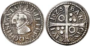 1626. Felipe IV. Barcelona. 1 croat. (Cal. ... 