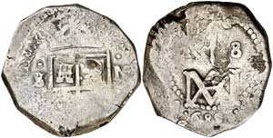 1689. Carlos II. Sevilla. M. 8 reales. (Cal. ... 