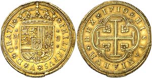 1710. Felipe V. Madrid. J. 8 escudos. (Cal. ... 