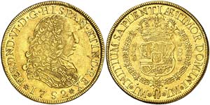 1752. Fernando VI. Lima. J. 8 escudos. (Cal. ... 