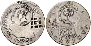 1775. Carlos III. (Madrid). PJ. 2 reales. ... 