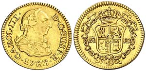 1783. Carlos III. Madrid. JD. 1/2 escudo. ... 