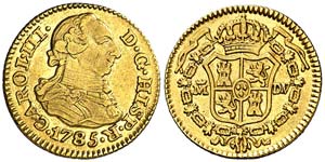 1785. Carlos III. Madrid. DV. 1/2 escudo. ... 