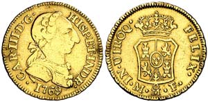 1769. Carlos III. México. MF. 1 escudo. ... 