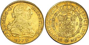 1778. Carlos III. Lima. MJ. 8 escudos. (Cal. ... 
