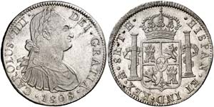 1808. Carlos IV. México. TH 8 reales. (Cal. ... 