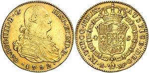 1792. Carlos IV.  Madrid. MF. 4 escudos. ... 