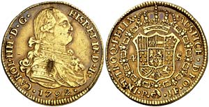 1792. Carlos IV. Popayán. JF. 4 escudos. ... 