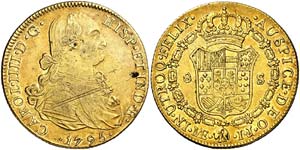 1795. Carlos IV. Lima. IJ. 8 escudos. (Cal. ... 