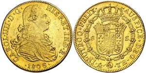 1806. Carlos IV. México. TH. 8 escudos. ... 