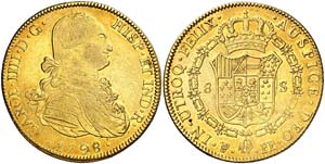 1798. Carlos IV. Potosí. PP. 8 escudos. ... 