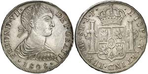 1808. Fernando VII. Lima. JP. 8 reales. ... 