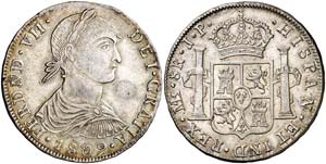1809. Fernando VII. Lima. JP. 8 reales. ... 