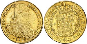 1818. Fernando VII. Santa Fe de Nuevo Reino. ... 