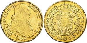 1820. Fernando VII. Santa Fe de Nuevo Reino. ... 