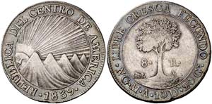 1839. Centro América. Guatemala. M/BA. 8 ... 