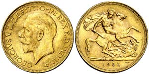 1931. Sudáfrica. Jorge V. 1 libra. (Fr. 5) ... 