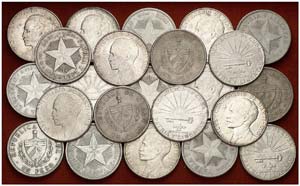 1932 a 1953. Cuba. 1 peso. AU. Lote de 78 ... 