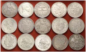 Lote de 80 monedas de plata, tamaño duro, ... 