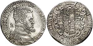 s/d. Felipe II. Nápoles. IBR. 1/2 ducado. ... 