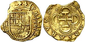 1595. Felipe II. Sevilla. B. 2 escudos. (AC. ... 