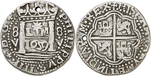 1659. Felipe IV. Lima. V. 8 reales. (AC. ... 