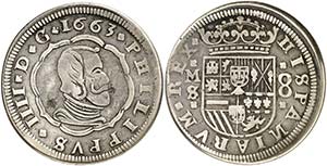 1663. Felipe IV. Madrid. S. 8 reales. (AC. ... 
