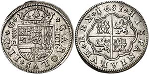 1683. Carlos II. Segovia. BR. 4 reales. (AC ... 