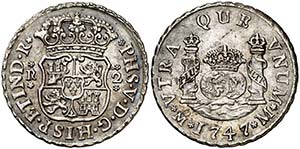 1747. Felipe V. México. M. 2 reales. (AC. ... 