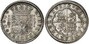1728. Felipe V. Segovia. F. 8 reales. (AC. ... 