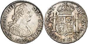 1802. Carlos IV. Santiago. JJ. 4 reales. ... 