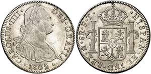1802. Carlos IV. México. FT. 8 reales. (AC. ... 