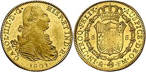 1801. Carlos IV. México. FM. 8 escudos. ... 
