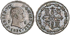 1824. Fernando VII. Jubia. 1 maravedí. (AC. ... 