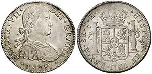 1809. Fernando VII. México. TH. 8 reales. ... 