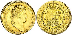 1808. Fernando VII. Guatemala. M. 2 escudos. ... 