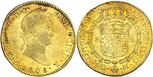 1808. Fernando VII. Guatemala. M. 8 escudos. ... 