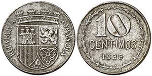 1938. II República. 10 céntimos. (AC. 9). ... 
