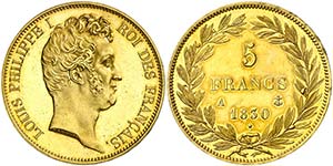 1830. Francia. Luis Felipe I. A (París). 5 ... 
