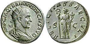 (250 d.C.). Trajano Decio. Doble sestercio. ... 