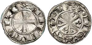 Alfonso VI (1073-1109). Toledo. Dinero. (AB. ... 