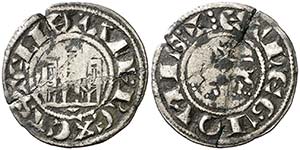 Alfonso X (1252-1284). León. Dinero. (AB. ... 