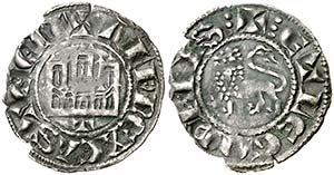 Alfonso X (1252-1284). Toledo. Dinero. (AB. ... 