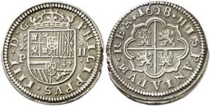 1628. Felipe IV. Segovia. P. 2 reales. (AC. ... 