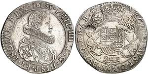 1635. Felipe IV. Amberes. 1 ducatón. (Vti. ... 