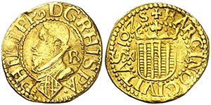 1625. Felipe IV. Barcelona. 1/3 de trentí. ... 