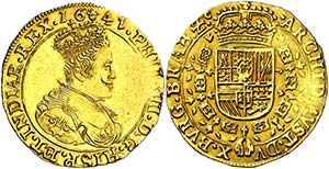 1641. Felipe IV. Bruselas. Doble soberano. ... 