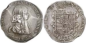 1666. Carlos II. Milán. 1 felipe. (Vti. 18) ... 