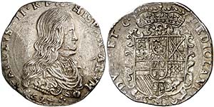 1694. Carlos II. Milán. 1 felipe. (Vti. 20) ... 